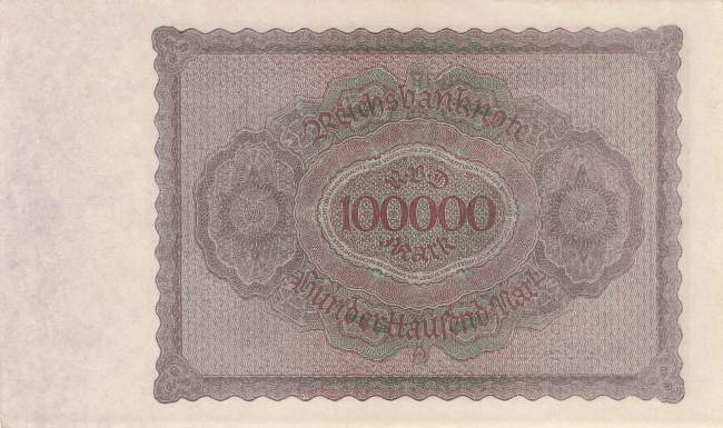 100000 Mark 1923 ro.82c MH